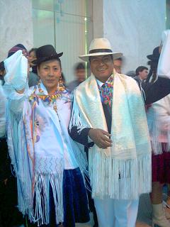 Mauricio Rodriguez y Nelly Rocha integrantes de la Lira Puno